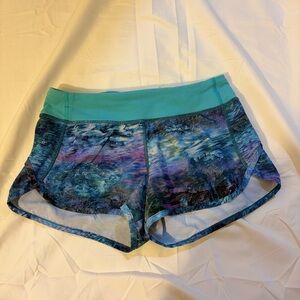 Ivivva Teal and Multicolor Athletic Shorts
